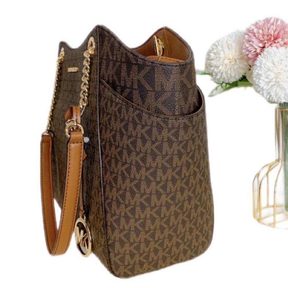 MK Michael Kors Large Tote Brown Brand New - Picture 3 of 5